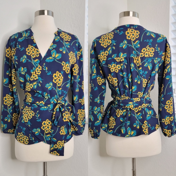 J CREW Tie Wrap Blouse XS. - Picture 2 of 8